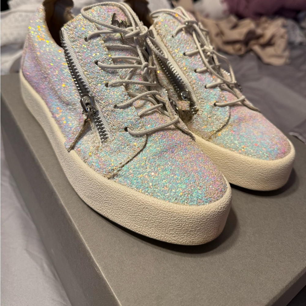 Giuseppe Zanotti White Low-Top Sneakers